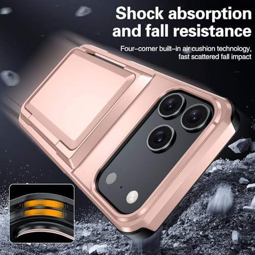 Coque iPhone 12 Pro Max antichoc verte étui rigide porte-cartes