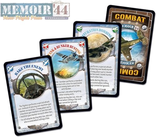 Image of Memoir '44 New Flight Plan Board Game EXPANSION - Take to the Skies with This Thrilling WWII Air Combat! Strategy Game for Kids & Adults, Ages 8+, 2 Players, 30-60 Min Playtime, Made by Days of Wonder