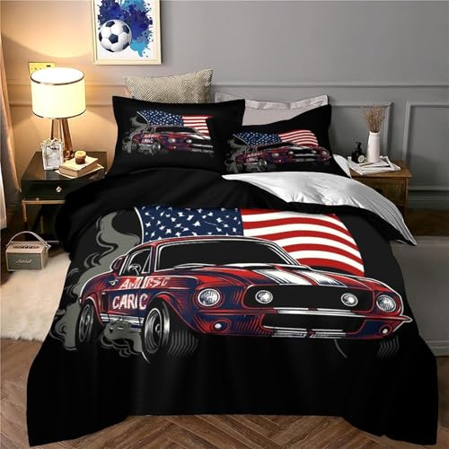 Housse de Couette Sapins de Noël Super King Parure Lit 3D 260x220 - 6