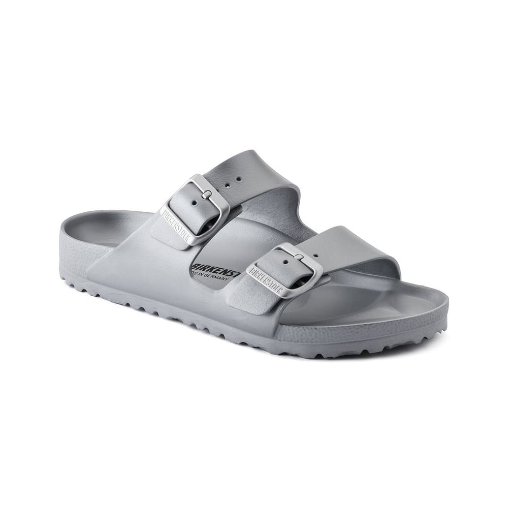 Birkenstock Unisex Arizona Essentials EVA Metallic Silver Sandals - 38 Narrow EU - Review, Price and Buying Guide