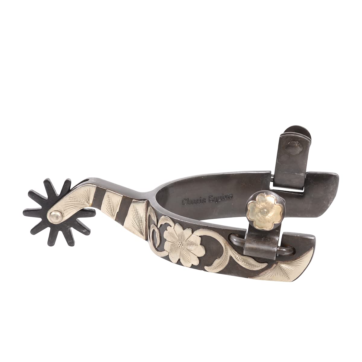 Grande Classic Equine caballo cortador estilo Spurs par W/2 "Shank