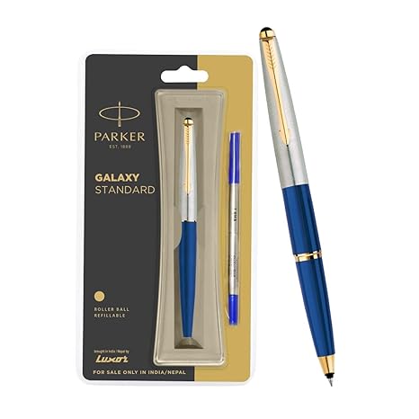 Parker Galaxy Roller Ball Pen - Blue Body, Blue Ink