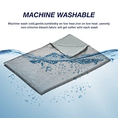 Image of EXQ Home Weighted Blanket Cover 48x72 -Queen Size Premium Soft for Weighted Blanket with Zipper,Machine Washable Duvet Cover (Dark Grey,Duvet Cover Only)