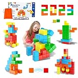 Magnetic Blocks for Toddler Toys, STEM Preschool Learning Sensory Montessori Outdoor Travel Building