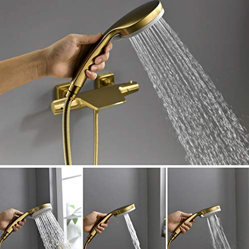 Robinet de baignoire thermostatique cascade laiton pour douche familiale - 4