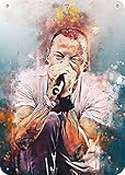 Watercolors Chester Bennington paintin Metal Tin Sign 8' X 12' Wall Decor