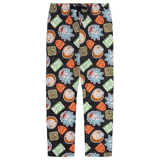Rick y Morty 100% Algodón Pantalones de Pijama para Hombre, Rick and Morty, L, Negro | Ya disponible en tu tienda friki favorita! En mundofriki.es! Rick y Morty 100% Algodón Pantalones de Pijama para Hombre, Rick and Morty, L, Negro | Ya disponible en tu tienda friki favorita! En mundofriki.es!