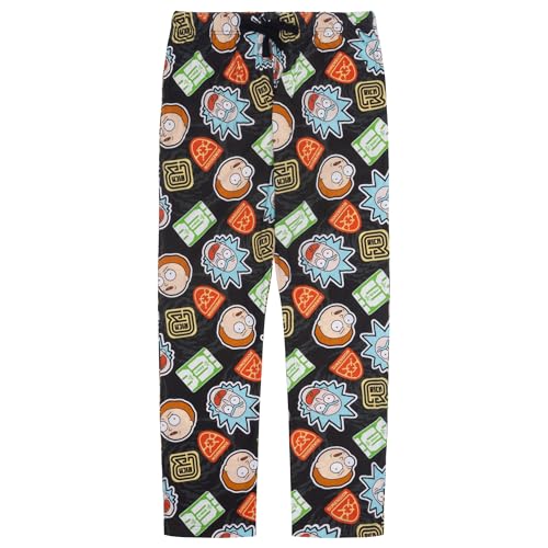 Rick y Morty 100% Algodón Pantalones de Pijama para Hombre, Rick