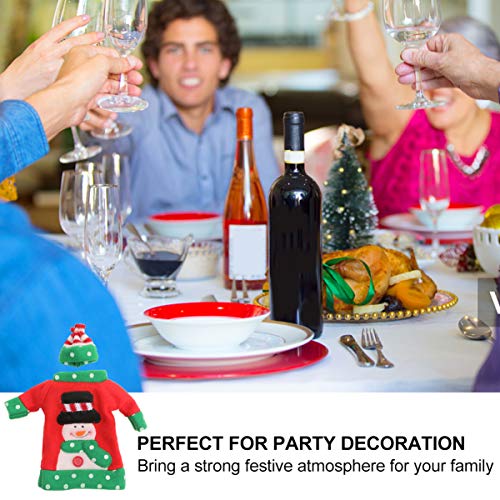 Capa de garrafa de vinho de Natal com 3 peças da ARTIBETTER para garrafas de vinho com chapéu para d