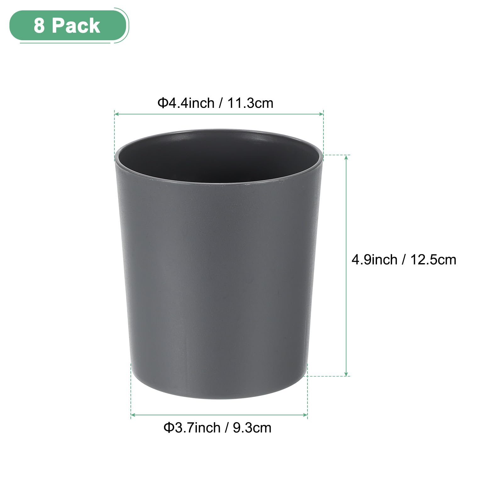 M METERXITY 8-Pack Plastic Plant Pots - Image 3
