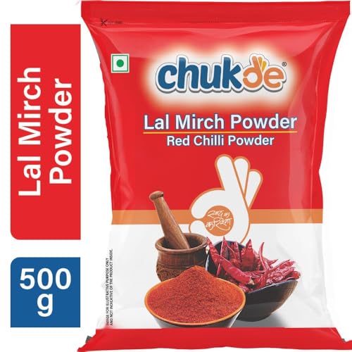 Image of Chukde - Lal Mirch Powder (17.63 OZ) - Red Chilli Powder for Authentic Flavor - Essential Spice for Every Kitchen - Ideal for Curries & Marinades - 500 Gm