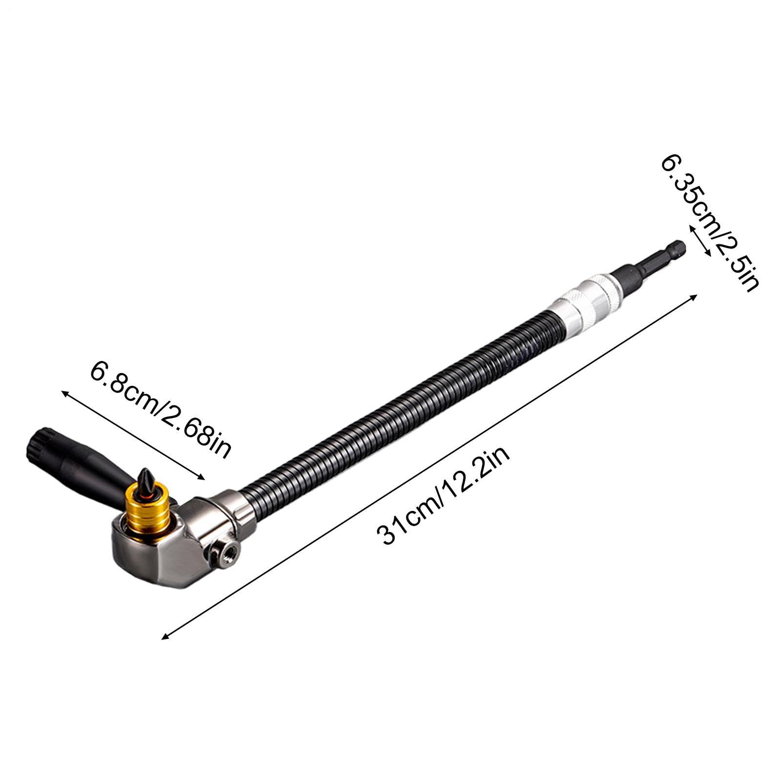 Adattatore Trapano ad Angolo Retto Preciso, Compatto, Ergonomico, | Adattatore A 90 Gradi Per Trapano Hobbisti, Riparazioni Domestiche, , Garage e Artigianato