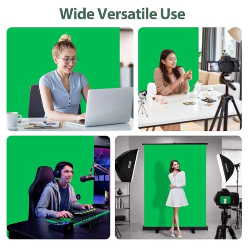 Image of EMART 58x76in Collapsible Green Screen Backdrop Portable Photo Background