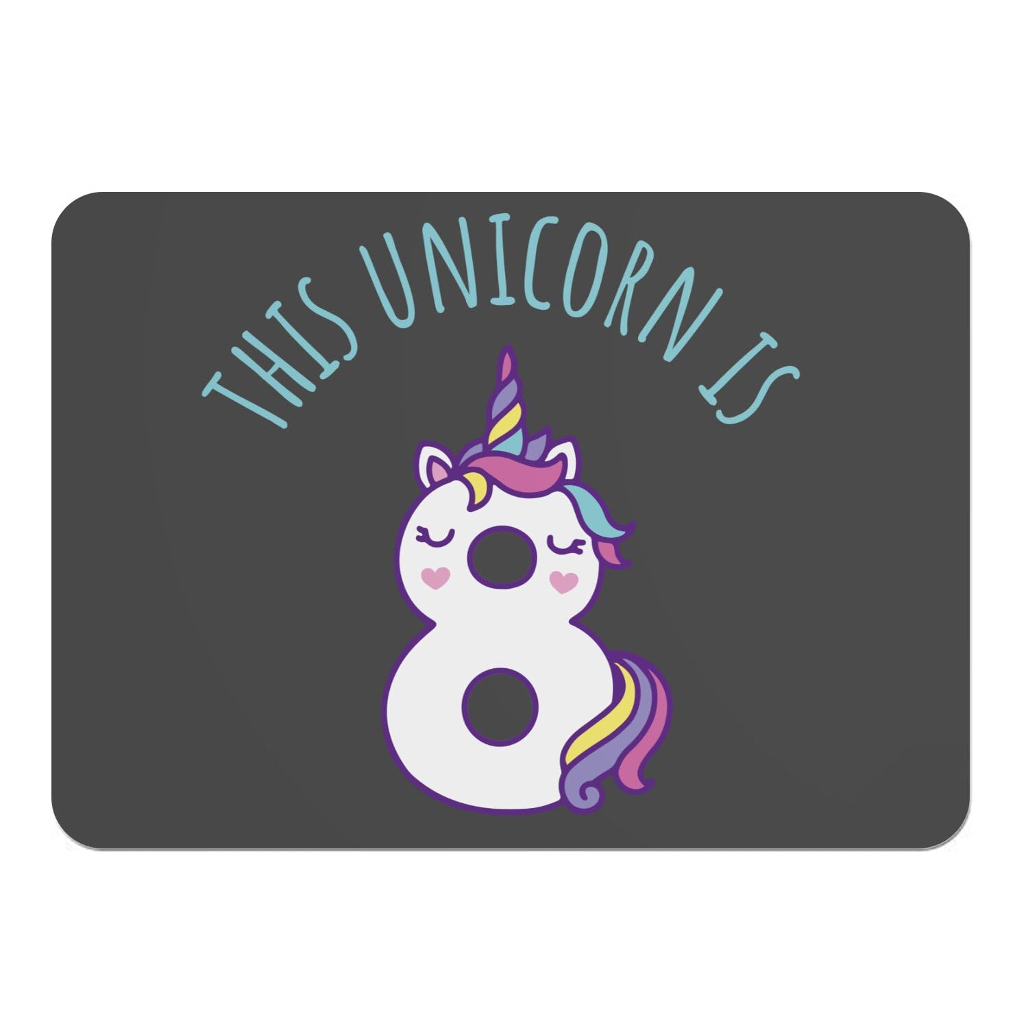 Napperons licorne anniversaire cadeau enfant magique avec dessous en liège souple