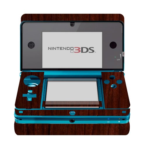 Skinomi Dark Wood Full Body Skin Compatible with Nintendo 3DS (Full Coverage) TechSkin with Anti-Bubble Clear Film Screen Protector