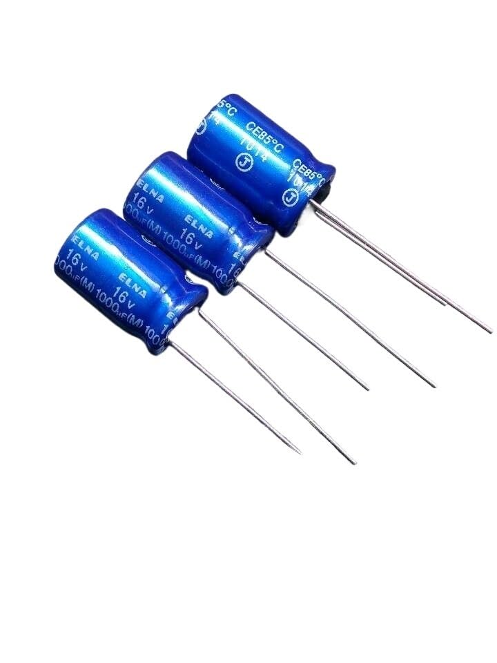 10pcs/30pcs Blue Robe RE3 1000uF/16V origl authentic 1000uf 16v spot 10 * 16 Electrolytic capacitor(Taglia unica)