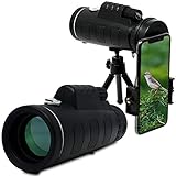 ★ INTERNE TECHNOLOGIE - Manchmal ist es schwer zu sagen, was in Ihrem Monokular tatsächlich vor sich geht. Unser Prisma ist BAK-4 und vollständig beschichtet in Multi-Coated Lens Coating. Wir haben das erste Teleobjektiv für Smartphones zu einem vernünftigen Preis entwickelt. Es hat keinen Sinn, eins von diesen zu haben, wenn das Bild nicht kristallklar ist.