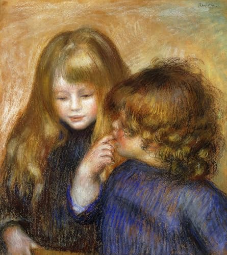 Impression sur toile Renoir - Jean et Peter - Affiche deco murale 60x90