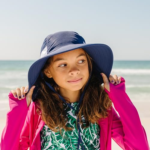 SwimZip Kids UPF 50+ Sun Protection Sun Hat with Wide Brim Front & Ear/Neck Flap2