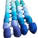 Poids total de 150 g, 10 g par couleur, Wolvilt Feltro de haute qualité, adapté aux projets de feutrage à l'aiguille