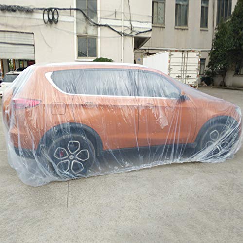 Autorocking Pe Full Car Cover Waterproof Dustproof Scratch-Proof Windproof Disposable Car Covers Garage Cover Universal Fit For Hatchback Sedan Off-Road Suv #TOP7