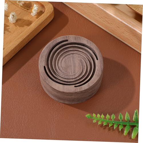 Difusor aromático eléctrico de madera natural compacto y portátil miniatura 4
