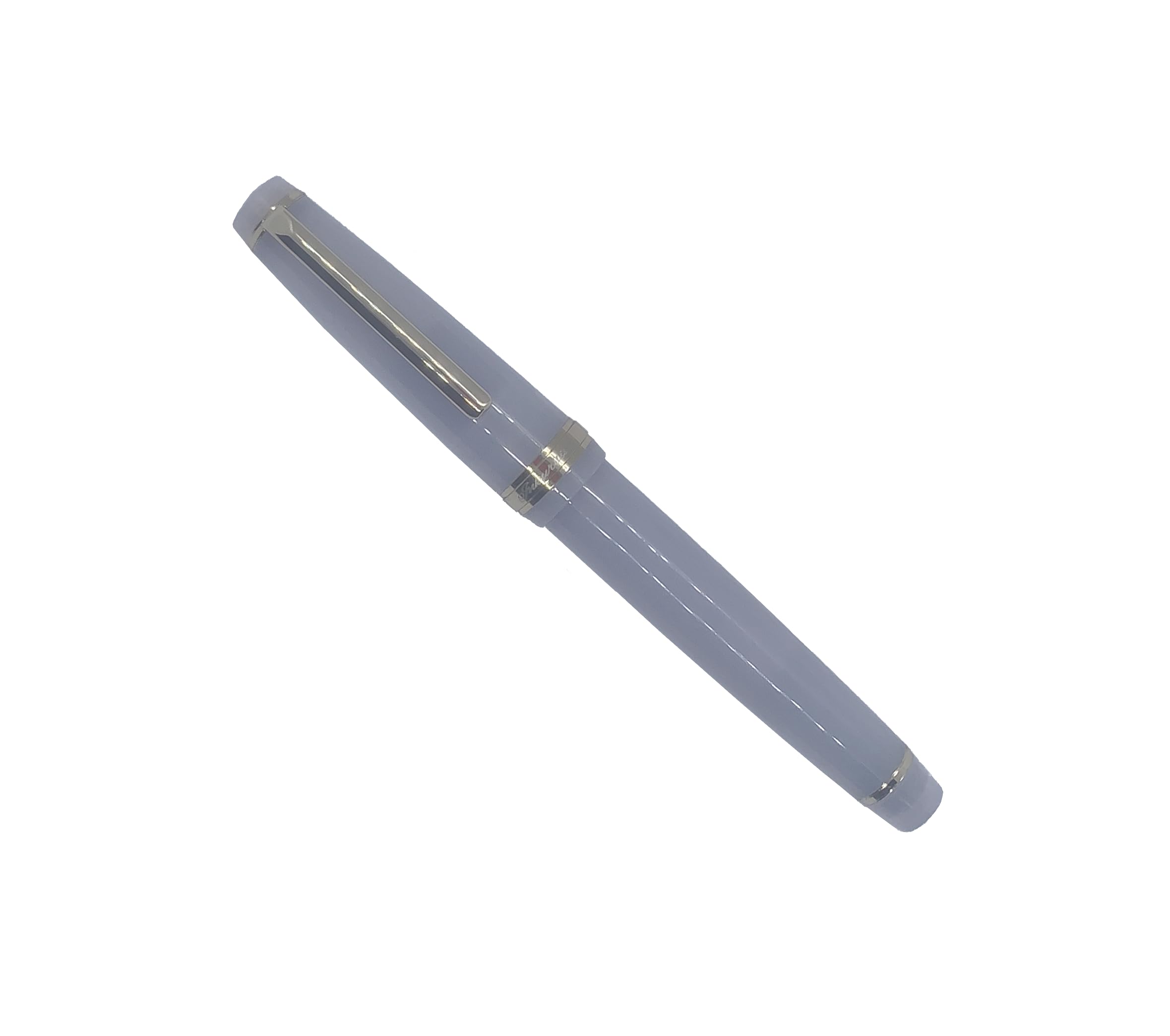 Inkursive Fude calligraphy italic golden nib fountain pen for Calligraphy, Signatures, Journaling. Ink pen (Fude, Lavender Mist)