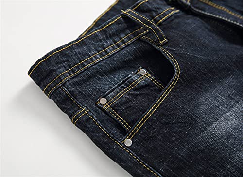 Jeans rasgados ajustados para hombre DGHM-JLMY miniatura 3