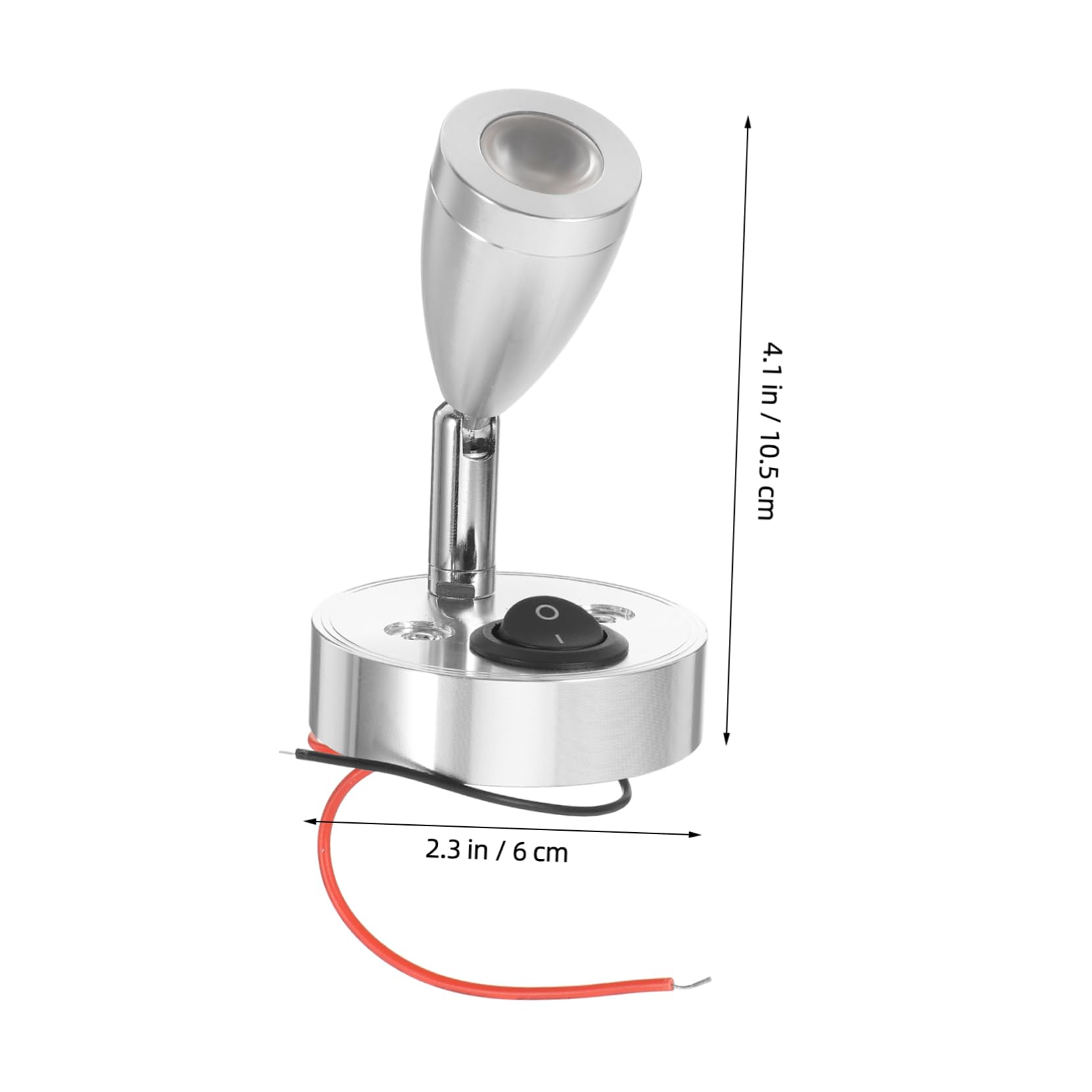 SEWACC Rv Led Reading Lamp Adjustable Bedside Light for Rv Yacht Warm Flexible Swivel Spotlight Easy Installation for Dorm Hotel Home