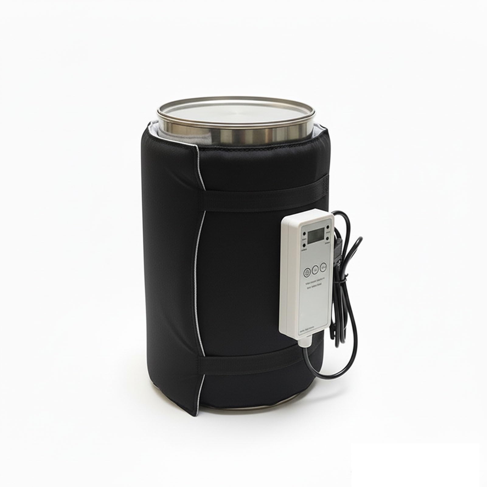 Tränkenheizung & Eisfreihalter Heizdecke | Hält Wasser Garantiert Eisfrei | Wasserdicht & Bissfest | Ideal für Viehtränken, Eimer & IBC Tanks | mit Digitalem Thermostat(5/4/15)
