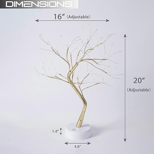 Miniatura 5 de Lámpara de árbol bonsái para la decoración de la habitación, lámparas estéticas para la sala de estar, bonita luz nocturna para decoraciones de la