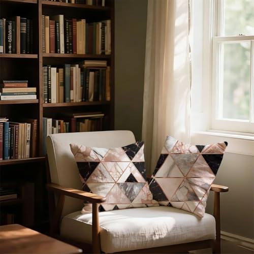 Housse de coussin extérieur imperméable 50x50cm avec fermeture éclair invisible - 4