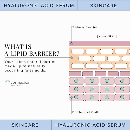 Hyaluronic Acid Serum for Skin- Anti-Aging, Serum Intense Hydration + Moisture, Non-greasy, Paraben-free-Best Hyaluronic Acid for Your Face (Pro Formula) 2oz