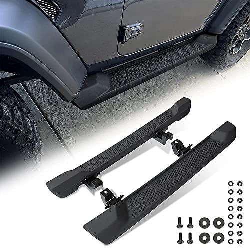 TDHLW Running Boards Nerf Step Bar,Side Steps Black Bolt-on Rock Sliders Compatible with Jeep Wrangler JL JLU 2018-2022 Accessories Sports Sahara Rubicon 2 Door