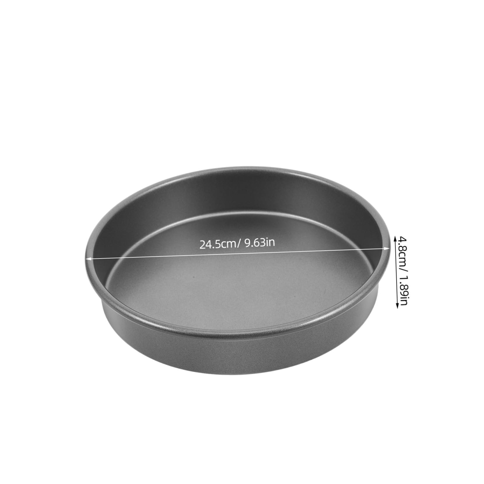 LALADEFIEE Round Non Stick Cake Pan Carbon Steel Baking Mold for Effortless Cake Release Bakeware for Cheesecakes Tarts Pizzas Efficient Heat Distribution