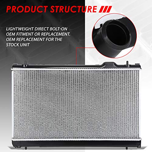 Image of Auto Dynasty Radiator Compatible with 00-04 Dodge Plymouth Neon 2.0L, DPI 2362 Factory Style 1-Row Cooling Radiator, Aluminum Core