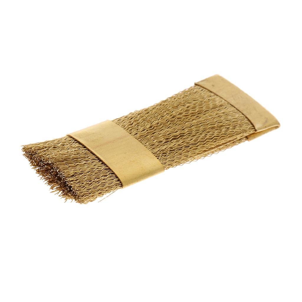 Dental Bur Cleaning Brush, Brass Material, Fine Grit, Crimped Wire Bristles, 1 Piece