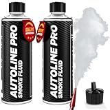 AutoLine Pro Best Ranked Smoke Fluid Solution for Automotive Smoke Machines, 2-Pack 16oz Total (EVAP, Vacuum, and More) [Not for Ventus]
