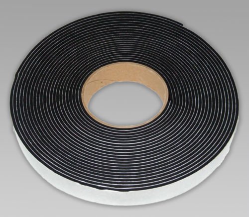 Neoprene Sponge Rubber self Adhesive Strip 50mm Wide x 3mm Thick x 5m Long - Weather, Noise Seal