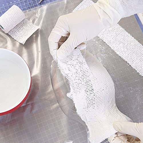12Pack Plaster Gauze Bandage For Hobby Craft, Each Roll 4 Inch X 15 Feet Plaster Cloth Rolls Bulk, Plaster Cloth Gauze Bandage For Masks, Scenery, Belly Cast (4Inch X 180Inch/5Yd) #TOP4