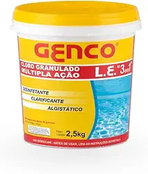 GENCO L. E. CLORO GRANULADO MÚLTIPLA AÇÃO “3 EM 1” - 2,5KG