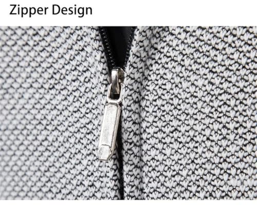 Vsadsau Men Hooded Knitted Cardigan Sweater Fall Winter Thickened Jumpers Casual Color Block Sweater4