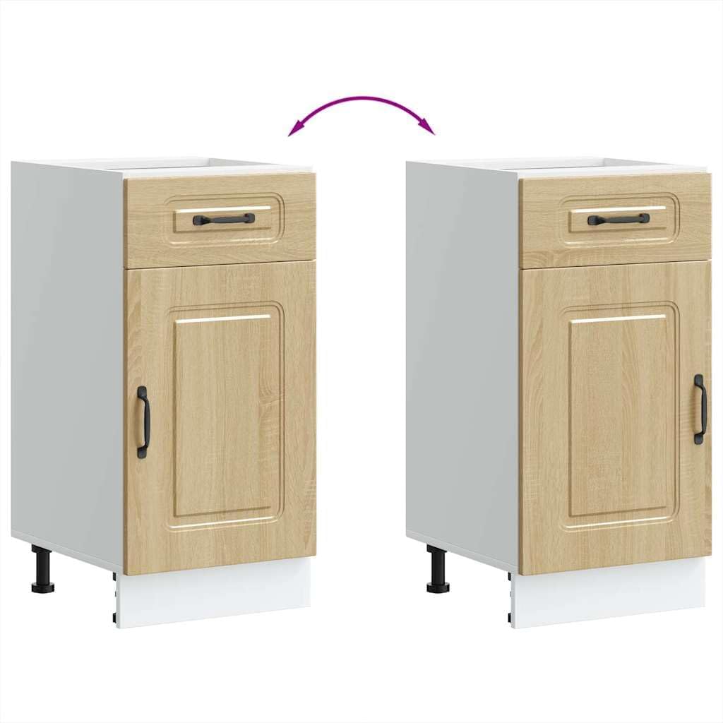 vidaXL Kitchen Base Cabinet Sonoma Oak Engineered Wood Standard