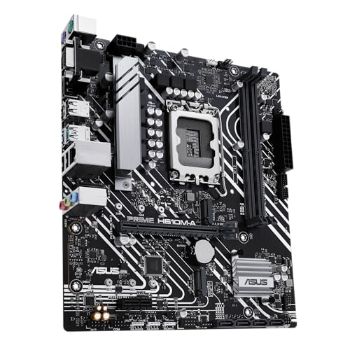 Prime H610M-A-CSM Scheda madre Intel H610 (LGA 1700) CSM Business mATX, con porte PCIe 4.0, 2X M.2, DDR5, 1GbE LAN, DP, HDMI, VGA, porte USB 3.2 Gen 2, gestione IT Control Center Express - Scheda madre - Immagine 1