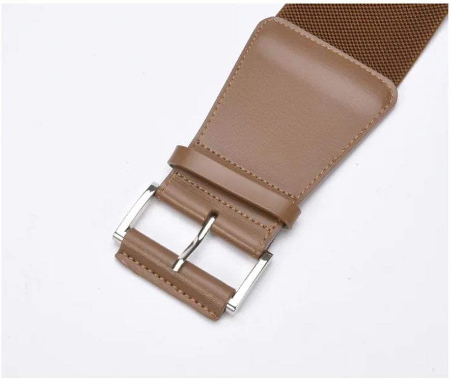 Vintage Style Elastic Waist Belt Women's With Coat Top Pin Buckle Belt