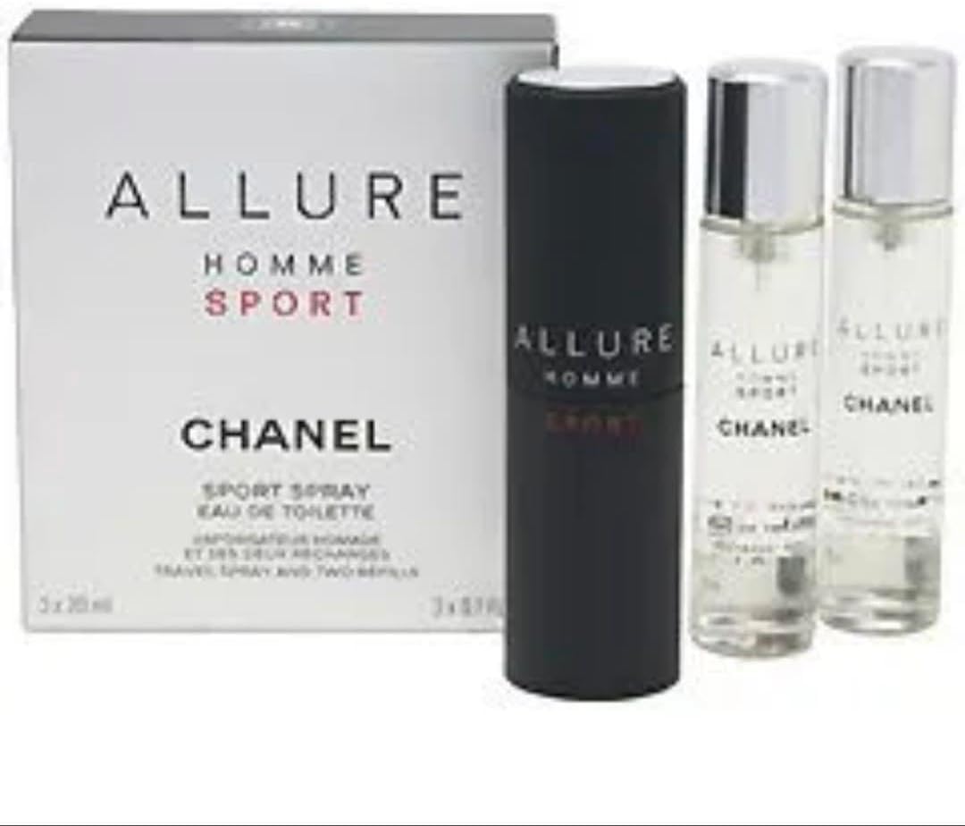 CHANEL ALLURE HOMME SPORT トラベルスプレー 3本セット CHANEL ALLURE HOMME SPORT Eau de Toilette Refillable Travel