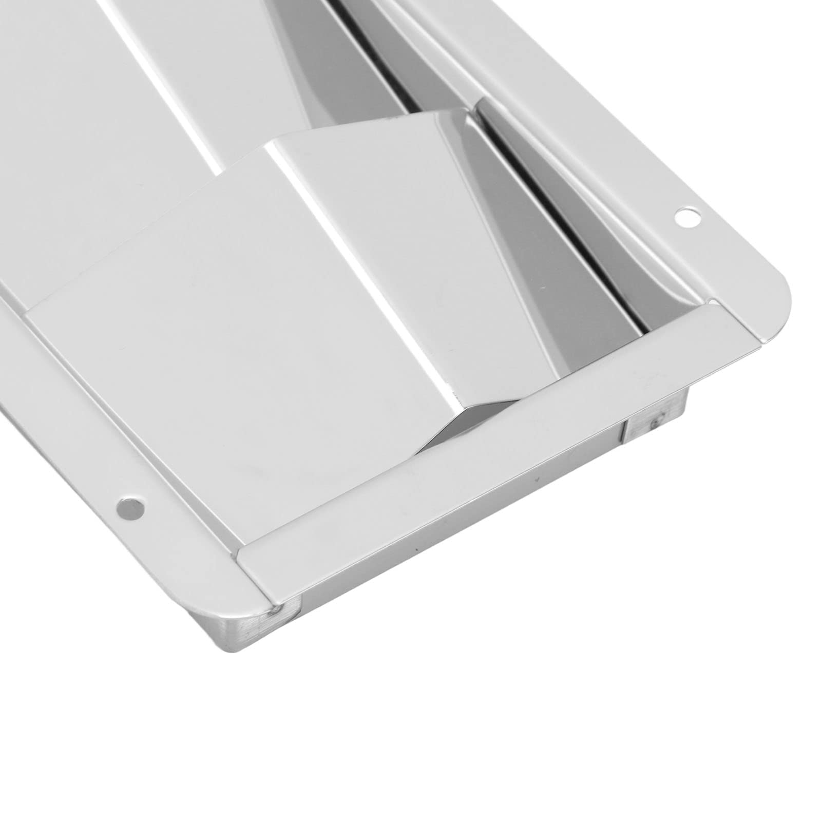 1 Paire 210x110mm Couvercle D'aération Marin 3 Fentes Persienne Rectangulaire 304 Grille De Ventilation D'air De Bateau En Acier Inoxydable Obturateur D'aération Universel Pour Bateaux