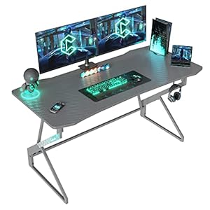 CubiCubi Simple Gaming Desk Z Shaped 47 inch ...