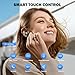 HTC True Wireless Earbuds 2 Bluetooth 5.3 Earphones, in-Ear Headphone ENC Noise Cancellation, 32-Hour Playtime/Built-in Mic/Touch Control -Black