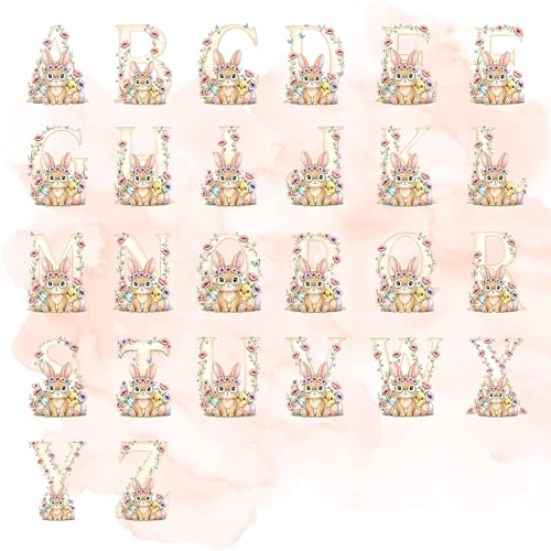 Lámpara de Mesa de Noche Conejo Floral Personalizable miniatura 7